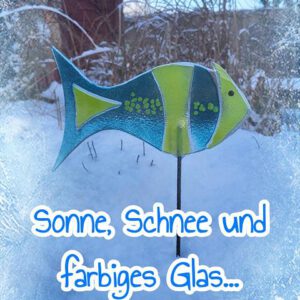 farbiges Glas für den Winter