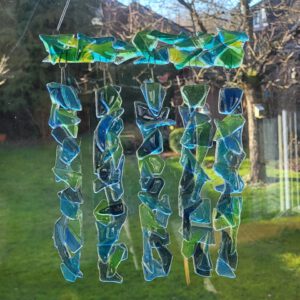 Windspiel aus Glas