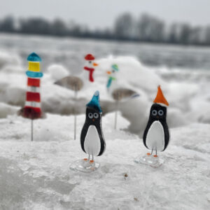 Eisschollen auf der Elbe